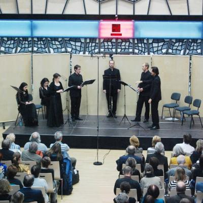 Pohled do režie, koncert Pocta Kryštofu Harantovi - Cappella Mariana Studio 1