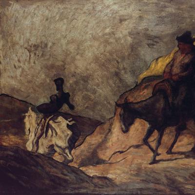 Honoré Daumier: Don Quijote a Sancho Panza