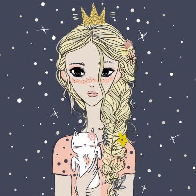 Pusťte si pohádku o princezně a bílé kočce