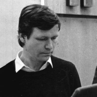 Václav Postránecký během natáčení rozhlasové hry v 80. letech