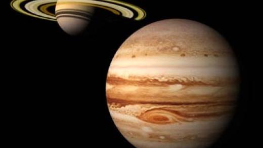 Jupiter a Saturn