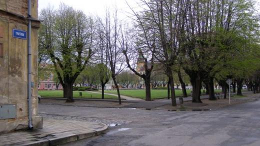 Terezínské ghetto - výhled na hlavní náměstí