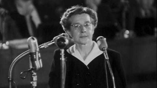 Milada Horáková při závěrečné řeči