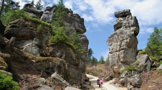 Nově upravená cesta v Horním labyrintu Ostaše
