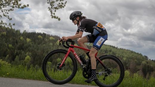 Martina Sáblíková při závodu Českého poháru v silniční cyklistice 2021