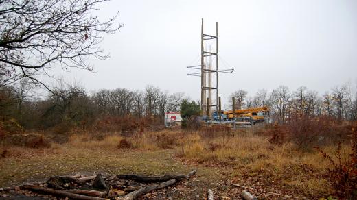Pohled na vrch Hradiště, Dolní Břežany
