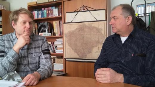 Daniel Kovář, ředitel Státního okresního archivu České Budějovice, a Václav Kovář, krajský koordinátor Besipu