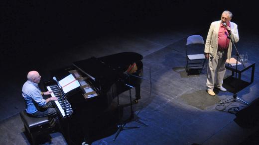 Večírek rozpadlých dvojic v Divadle Archa, Jan Vodňanský, Petr Skoumal