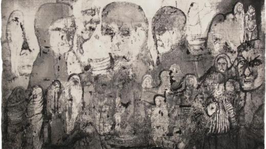 Josef Zlamal, Bez názvu (2011, 300 x 420 mm, tuž na ručním papíře)