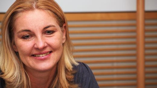 Rozhlasová reportérka Michaela Vetešková