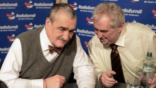 Karel Schwarzenberg a Miloš Zeman