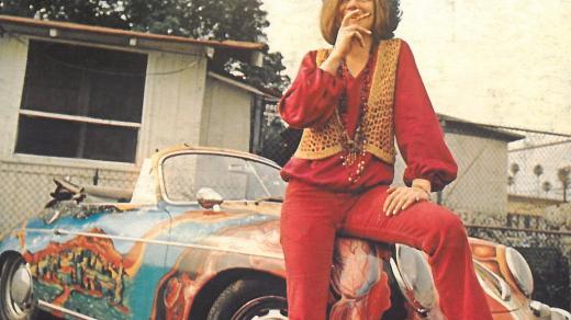 Janis Joplin a její Porsche z roku 1965, malované Davem Richardsem