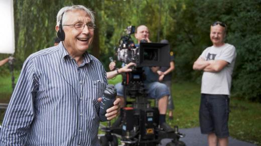 Jiří Menzel při natáčení filmu Donšajni