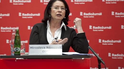 Speciál Martina Veselovského s celostátními lídry, Miroslava Němcová