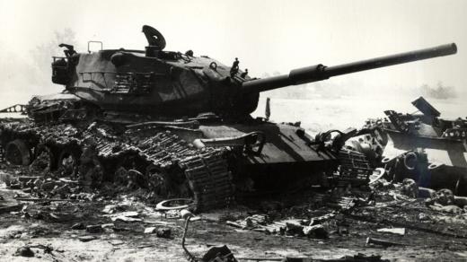 Zničený izraelský tank M60