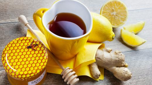 Zázvor, med a čaj (ilustrační foto)