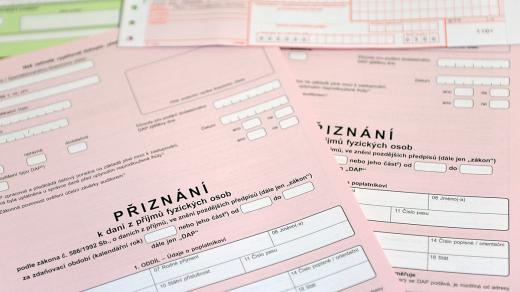 Finanční úřad, daně, daň, daňové přiznání, formulář (ilustrační foto)