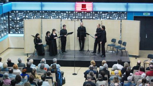 Pohled do režie, koncert Pocta Kryštofu Harantovi - Cappella Mariana Studio 1