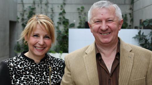 Miroslav Tichý a Stanislava Lekešová