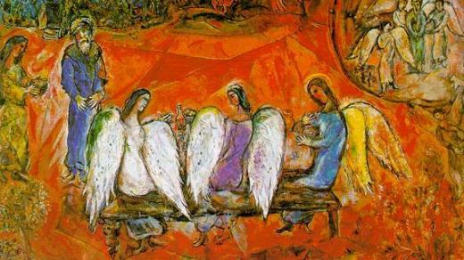 Marc Chagall, Abrahám a tři andělé