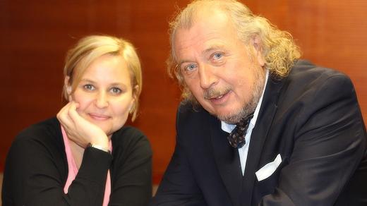 Kristián Kodet s moderátorkou Tamarou Peckovou