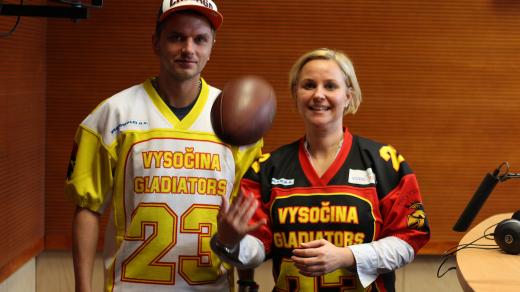 Jakub Jiskra s moderátorkou Tamarou Peckovou