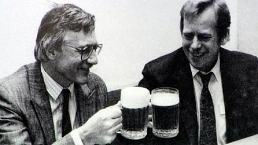 Václav Klaus a Václav Havel