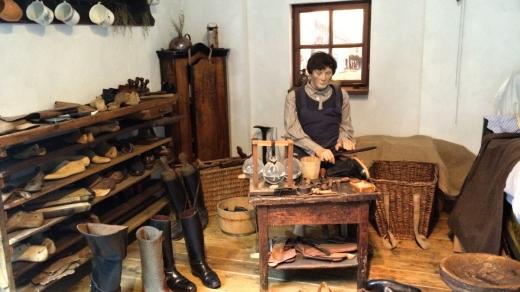 První část expozice - začátky českého obuvnictví