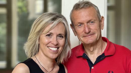 Letecký instruktor Maxmilián Politzer s Alenou Zárybnickou