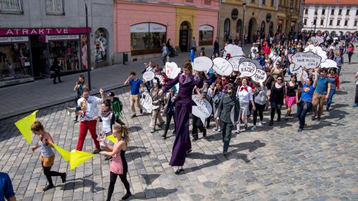 Majálesový průvod Olomoucí 2014