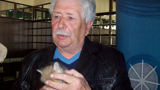 Václav Chaloupek s liščetem