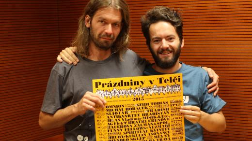 Vojtěch a Matěj Kolářovi, spolupořadatelé Prázdnin v Telči