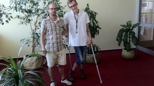 Petr Piechula se svým studentem