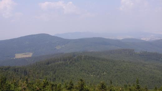 Rychlebské hory z Borůvkové hory