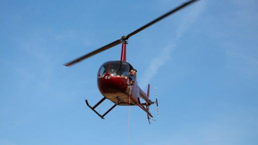 Posádka vrtulníku při tréninku