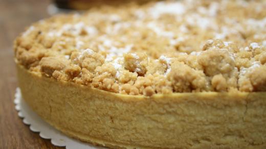 Detail na drobenkový koláč