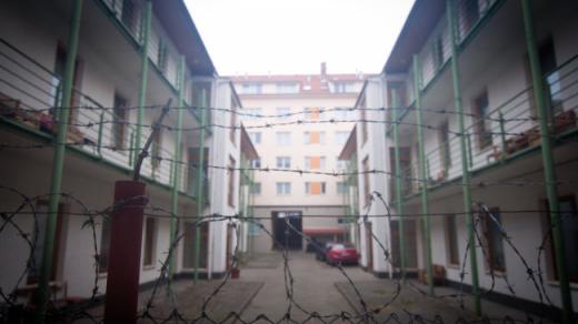 Dvůr ubytovny Pyramida, Spolková, Brno