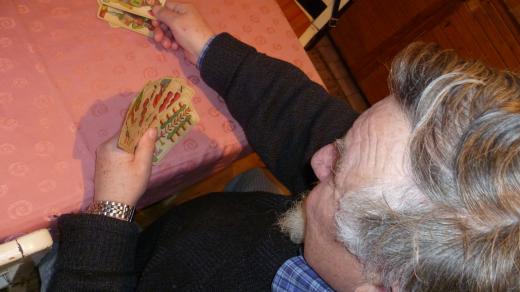 Jaroslav Stehno z Vepříkova hraje mariáš