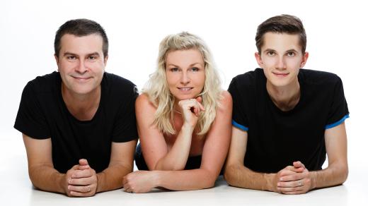 Jana Kučerová, Pavlo Sherin a Martin Mareška z projektu Tanec v Plzni