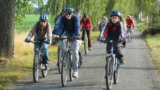 Hasiči z Tisové na cyklovýletě v roce 2008