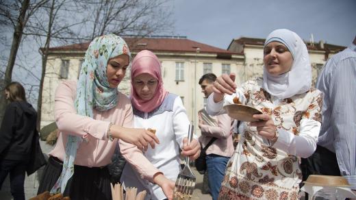 Na začátku dubna se zde konala akce pro veřejnost Oběd v mešitě, kde si mohli zájemci prostory prohlédnout a setkat se s muslimy v Praze