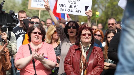 Demonstrace Bloku proti islámu na 1. máje