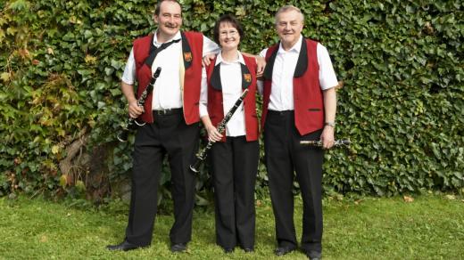 Klarinetista Jistebnické třináctky Tomáš Petráš (vlevo) ještě před operací