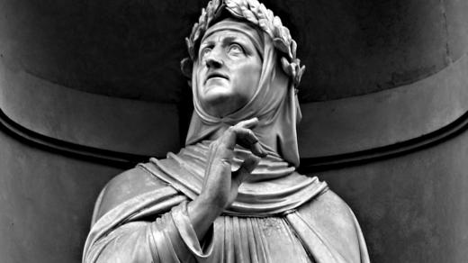 Francesco Petrarca v galerii slavných u florentské Uffizi