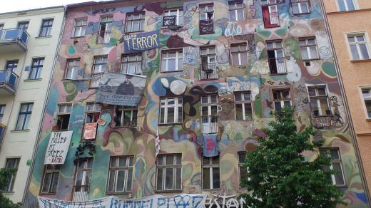 Squatt na Rigaer Strasse, Berlin