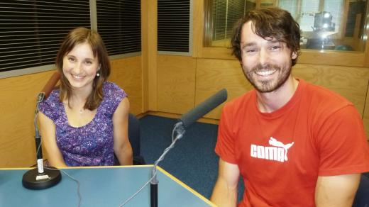 Šárka Sudová a Aleš Razým v libereckém studiu Českého rozhlasu Sever vyprávěli o svých zážitcích z Karibiku