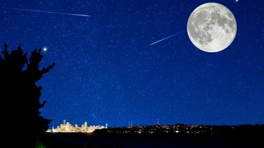 Padající hvězda (ilustrační foto)