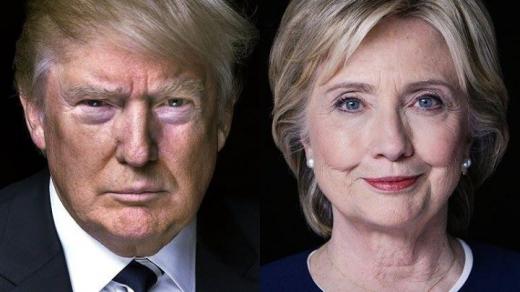 Donald Trump a Hillary Clintonová