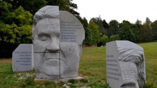 Sochařovou myšlenkou bylo nejen představit portrét v kameni, ale zároveň nechat diváka nahlédnout do hlavy