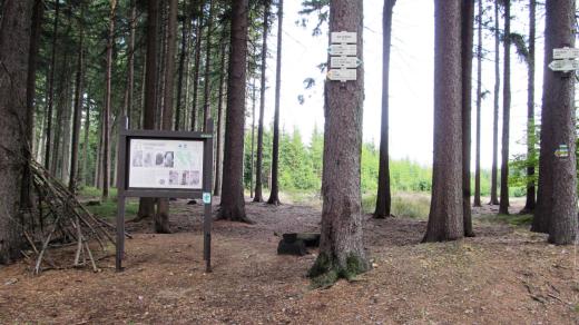 Vrchol Javornického hřebenu Na Stráni, jen dva kilometry od něj je vrchol dříve zvaný Sněžka